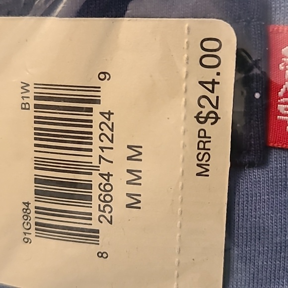 LEVIS BOYS BLUE AND GRAY SHORT SLEEVE T-SHIRT SIZE MEDIUM - Picture 4 of 5